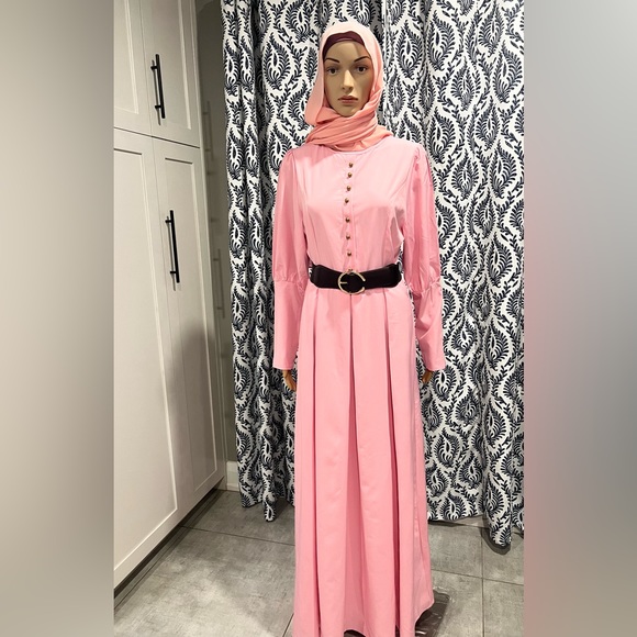 Vintage Casual Pink,Blue and Burgundy maxi floor length dresses- S,M,L and XL - Picture 10 of 10